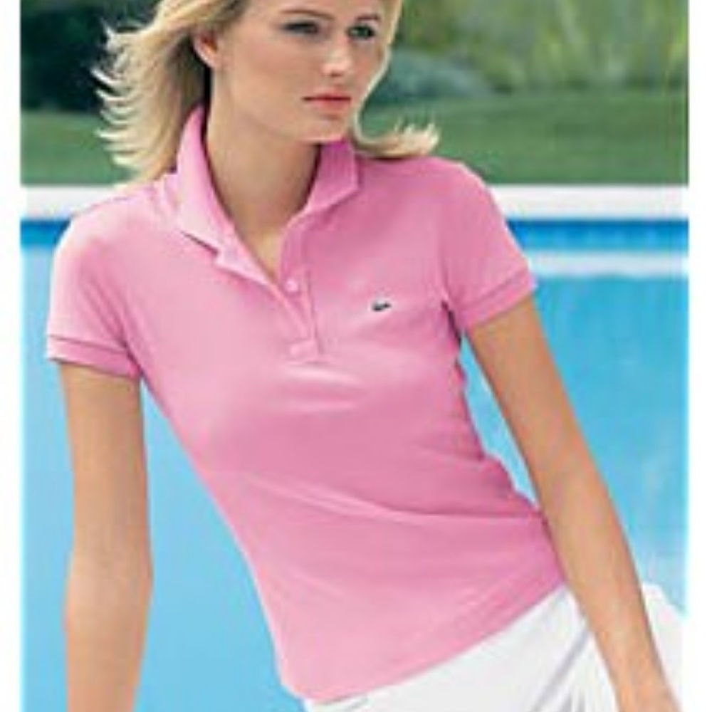 Pink Lacoste Polo
